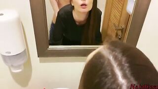 The first night date in the restaurant ended with sex in the toilet
