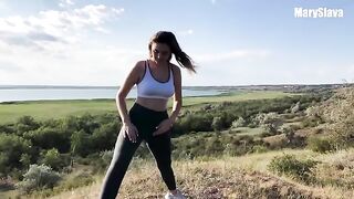 Trained outdoors and got fucked by a sporty girl