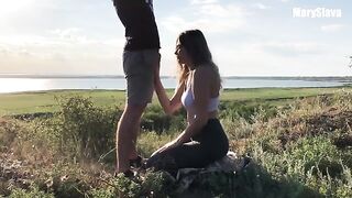 Trained outdoors and got fucked by a sporty girl