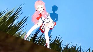Hentai animation with Flare Arlgrande’s first time experience