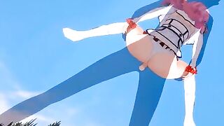 Hentai animation with Flare Arlgrande’s first time experience