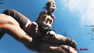 The guy had a passionate sex with the fit beauty in the park