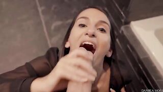 Five stars blowjob and fuckface to my big dick from the extra small Danika Mori