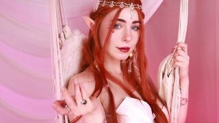 Cupid was fucked on Valentine's Day by a sexy girl in a passionate scene