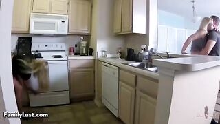 Hot step family girls getting cum on their faces in a steamy compilation