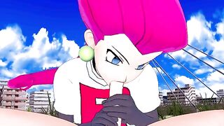 Jessie from Team Rocket wants to fuck your rocket Pokémon in POV hentai