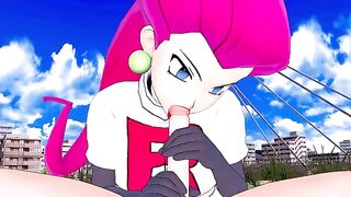 Jessie from Team Rocket wants to fuck your rocket Pokémon in POV hentai