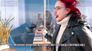 A hot Russian student got fucked outdoors by Public Agent for cash