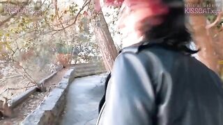 A hot Russian student got fucked outdoors by Public Agent for cash