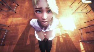 POV Spider Gwen fucks with you in a thrilling 3D scene at 60 FPS