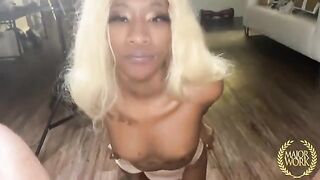 A tiny stallion named Mini Stallion gets a long and thick dick