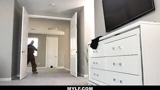 Babysitter Joslyn James, with huge boobs, seduces her boss