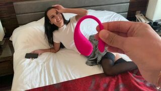 He's controlling my orgasm again with Lovense Lush