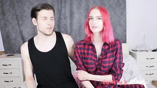 Submissive redhead with perfect body, fucked in a BDSM twist