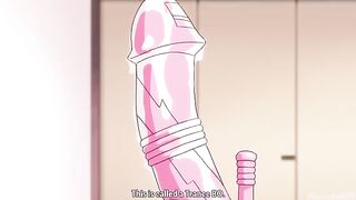 A little anime girl is double penetrated by two guys with big cocks