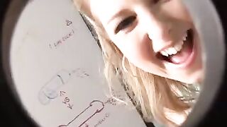 Sunny Lane is an expert in giving blowjobs, even in unexpected places