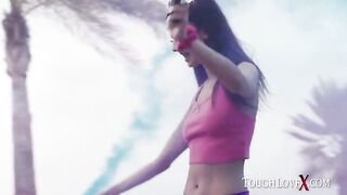 Skinny Latina Eliza Ibarra gets her pussy railed by Karl Toughlove