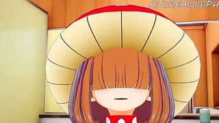 Kinoko Komori gets her hero dreams fulfilled in the most intimate way