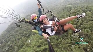 The best of Mariana Martix: Squirt while paragliding in the air
