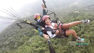 The best of Mariana Martix: Squirt while paragliding in the air