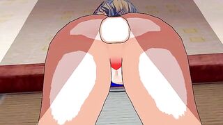 Hentai animation with Rebecca Bluegarden from Edens Zero - Poreo
