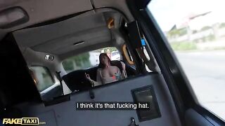 Skinny Spanish babe masturbates and fucks in the Fake Taxi with Linda Del Sol