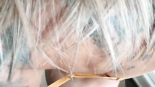 Best doggy style sex with a crazy, blue-eyed girl - Full Video