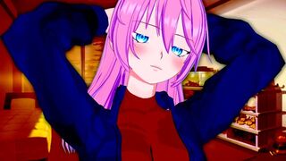 Shikimori Micchon gets her pussy railed in an intense anime scene