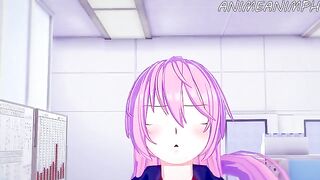 Shikimori Micchon gets her pussy railed in an intense anime scene