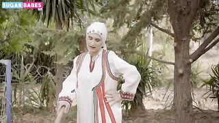 Hot Greek MILF gets her asshole gapped by farmer