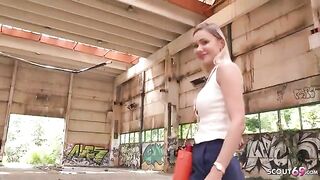 Big tits chick Verena Maxima got lost and fucked outdoors by Public Agent