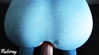 I was fucked doggy by my best friend before he came on my pussy in ripped yoga pants