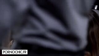 Hot women fuck with each other and with a crowd of guys in an orgy
