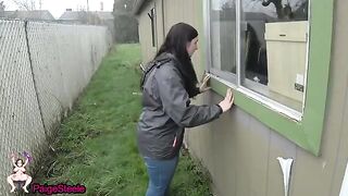 The surveyor was caught peeping in the bedroom, a risky move indeed