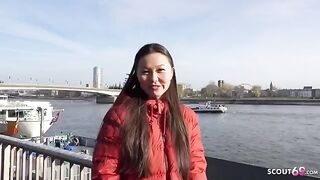 First time rimming and sex - Asia college girl Luna I gets picked up and fucked hard