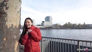 First time rimming and sex - Asia college girl Luna I gets picked up and fucked hard