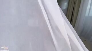 Amateur couple hiking, getting creampied in POV on tripods