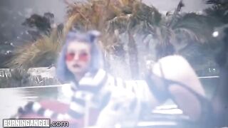 Gotheem Queen Arya Fae gets her ass hole railed hard