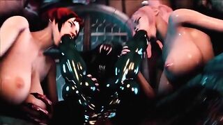 Hentai 3D uncensored Full Moon 2 Gangbang, intense anime action awaits