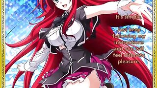 Rias welcomes her new servant - a thrilling hentai JOI experience