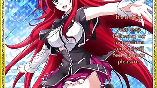 Rias welcomes her new servant - a thrilling hentai JOI experience