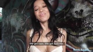 Public Agent Asia Vargas gets banged for cash in public