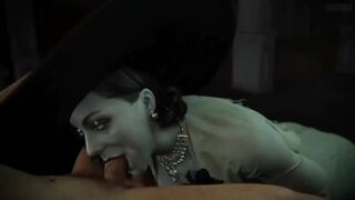 Lady Dimitrescu's blowjob scene