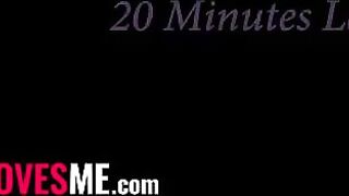 The petite vixen surprises her stepbrother with a blowjob on his birthday