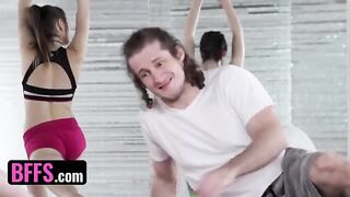 A yoga enthusiast gets laid with his hot yoga instructor and classmates in a steamy session