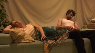 Stepmom fucks her stepson in the evening, creating a steamy homemade scene