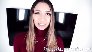 The pretty lady Kimora Quin likes to feel a cock in her throat