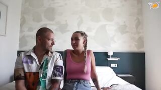A couple has its first experience with dirty talk at a hotel