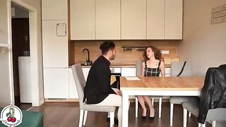 A sexy girl agreed to have sex for a discount on the rent