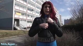 Public Agent encountered a tourist redhead Brit in the hotel, offering her cash for a steamy session